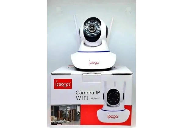 Câmera ip Wifi Kp-ca127 Visão Noturna 3 Antenas - Ípega Hd 720p