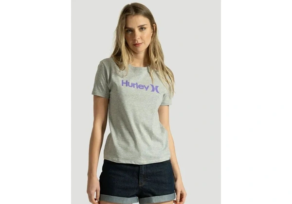 camiseta hurley one&only cinza