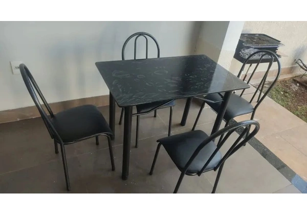 Mesa 4 cadeiras 1Mx60 promoção