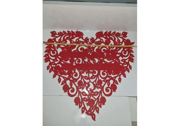 Quadro decoração de parede em formato de coração