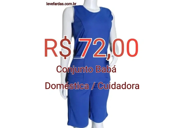 Uniforme de Doméstica / Babá / Cuidadora<br>