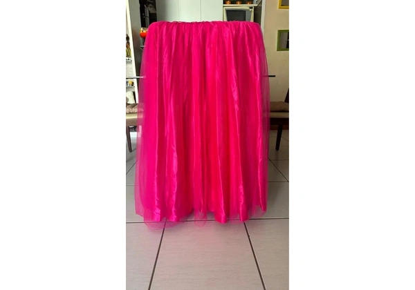 Vestido de Festa Rosa com Pedrarias