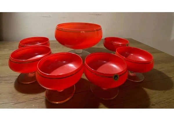 Conjunto para sobremesa - Cristais Cambé (7 peças)