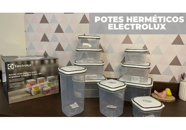 Potes herméticos Eletrolux - conjunto 10unidades - **Novos**