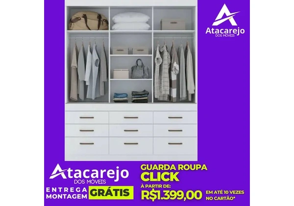 Guarda Roupa Casal Entrega e Monta Grátis