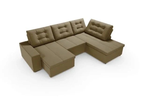 Sofa de Rtratil Suede de Canto Divã
