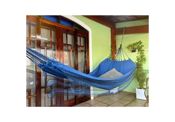 Rede de dormir de casal jeans mesclado 100 % algodão nova promoção