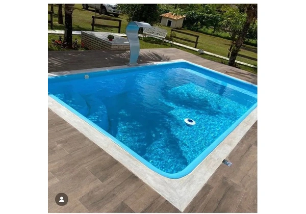 Piscina de fibra kit básico com hidromassagem