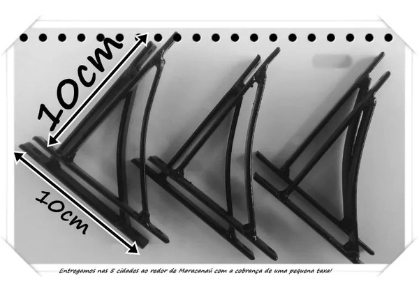 Kit 6 Mãos Francesas 10cm Stylu'S
