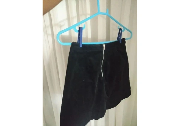 Saia Canelada de Veludo Forever 21 - Tam P (36)