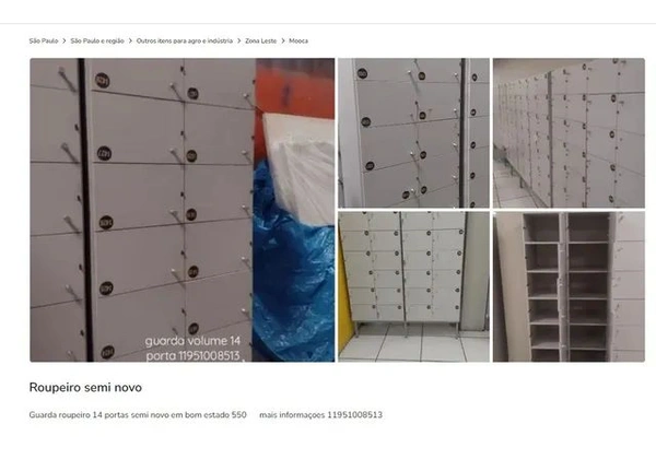 Guarda volume semi novo