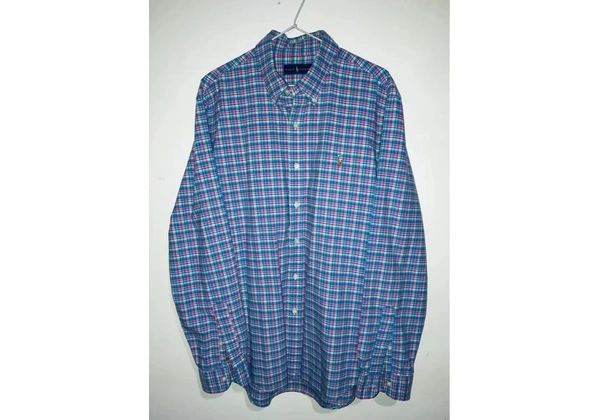 Camisa social xadrez masculina tam G Ralph Lauren