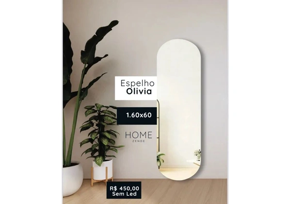 Espelhos Orgânicos Com Led e Sem Led