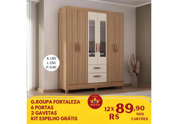 G roupa vitória 6 portas 849 avista - várias cores
