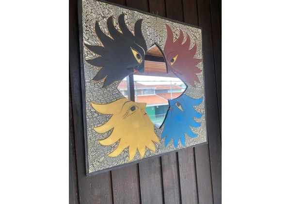 QUADRO DECORATIVO COM ESPELHO