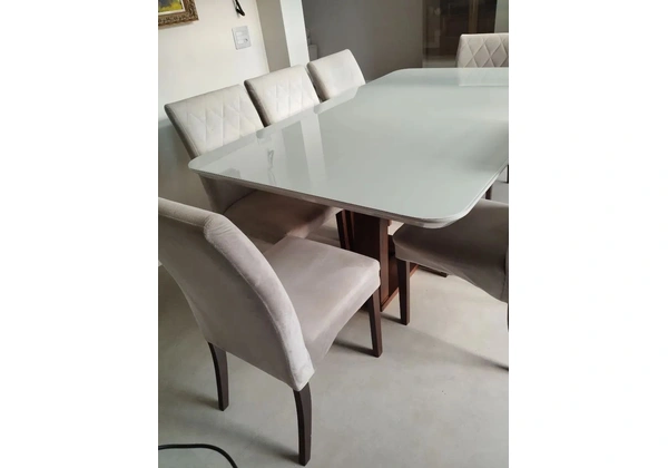 Jogo de Mesa de Jantar com 8 Cadeiras