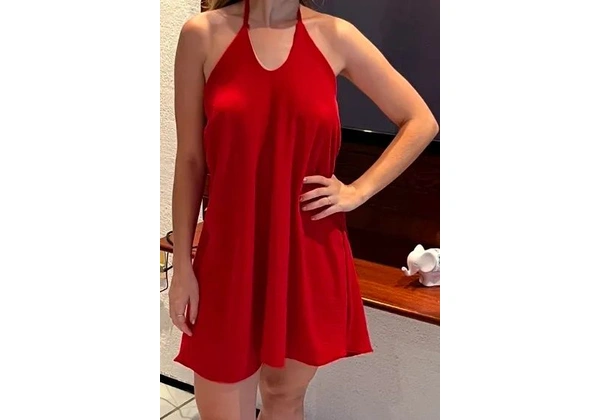 Vestido vermelho para o Natal