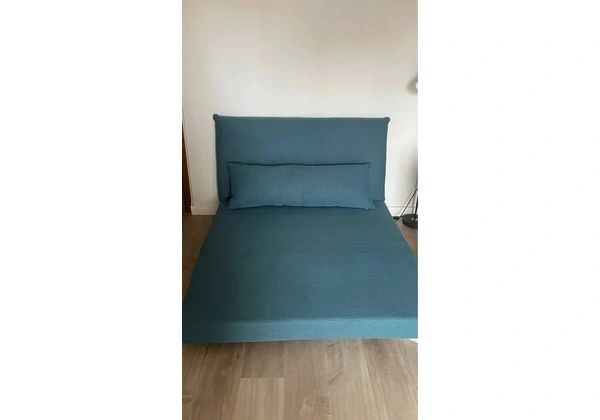 Sofá Cama Azul em ótimo estado - Conforto e praticidade!