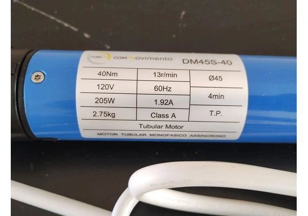 Motores tubulares 40NM 127v ou 220v novos. Aceito cartão 10vezes.