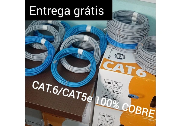 CABO DE REDE INTERNET FURUKAWA CAT6/CAT5E 5/10/15/20/25/30/40/50/60.