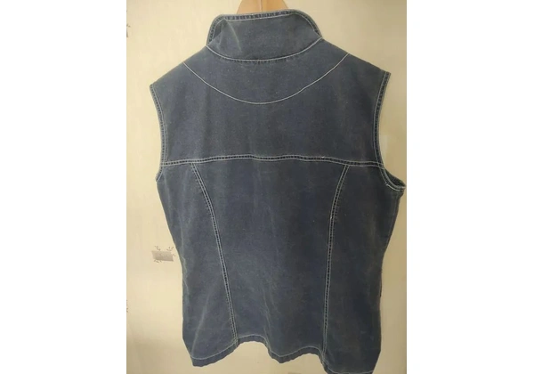 Colete Jeans Azul - Tamanho G gg