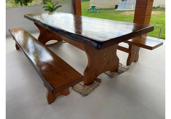Mesa 3mts pranchão 7cm - exclusiva em até 12x sem juros