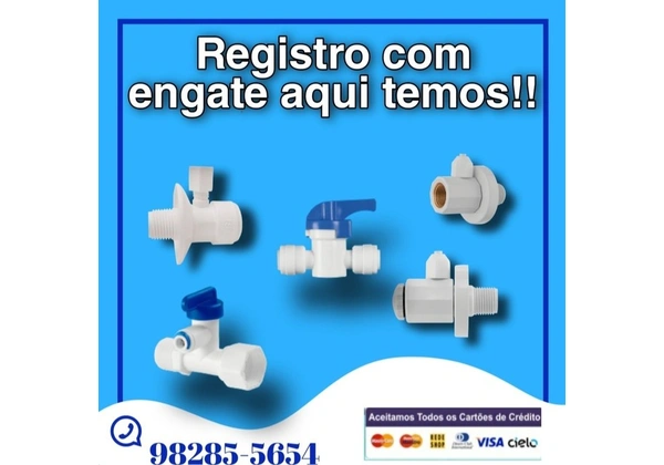 Registro de filtro de água