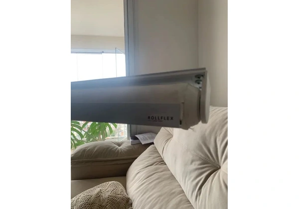 Persiana rolô solar 3% 2, 10 x 2, 40, branco off white