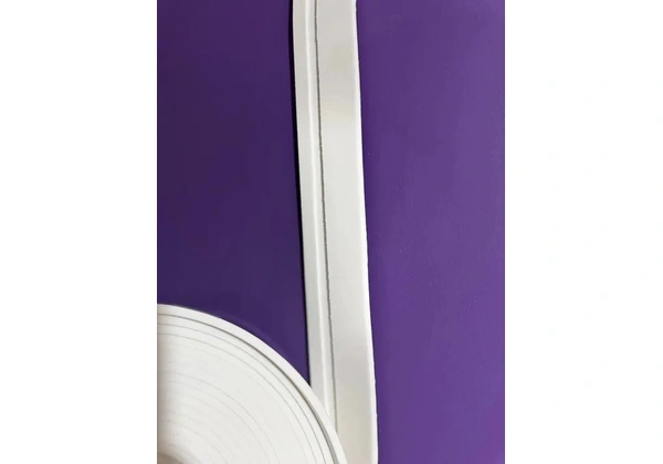 Ripado De Eva Branco Adesivado Frisado 5mm Larg 5cm - 10 Metros