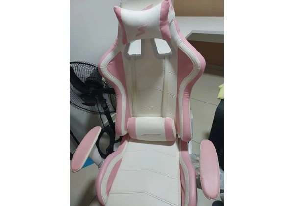 Cadeira Gamer Superframe Rosa - Com Regulagem e Avarias<br>