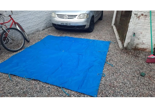 Lona Azul para Área Externa