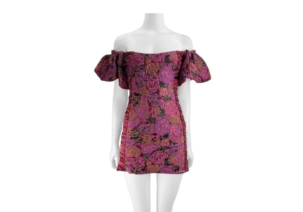 Vestido Floral Off-Shoulder byNV