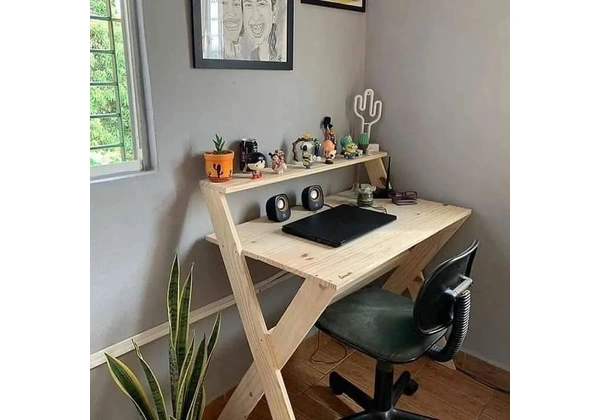 Mesa de madeira rústica