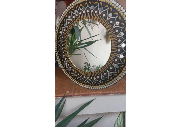 Espelho Mandala Artesanal