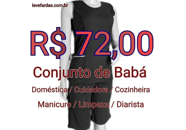 Uniforme de Doméstica / Babá / Cuidadora<br>