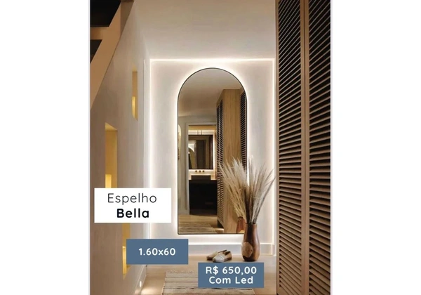 Espelhos Orgânicos Com Led e Sem Led