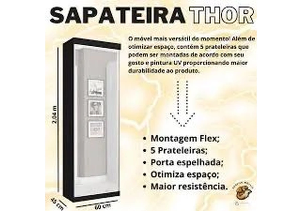 Sapateira espelhada flex