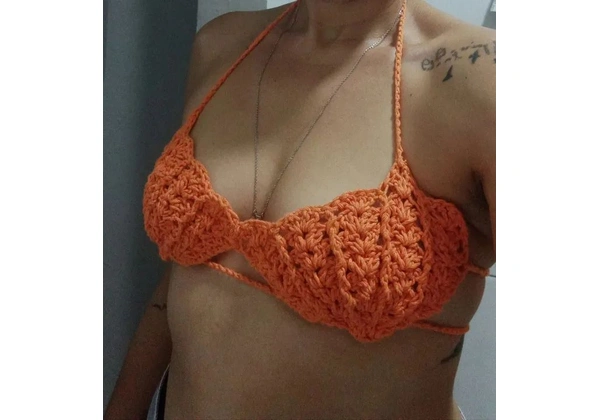 Top sereia em croche