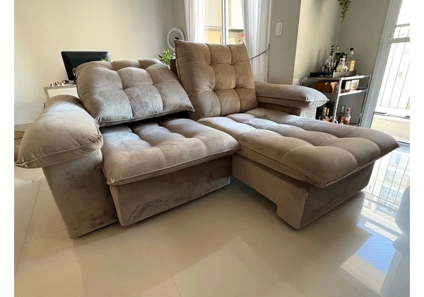 Sofá Retrátil 2 lugares com Pillow Top - Modelo TREVISO - Excelente estado!