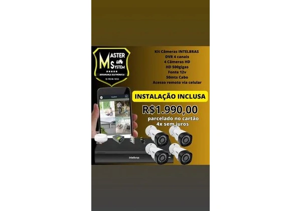 Câmeras de segurança kit completo + Instalação