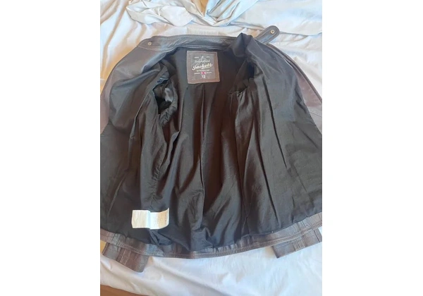 Jaqueta de couro masculina