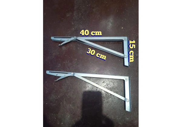 Par de Mão francesa retrátil para mesa dobrável