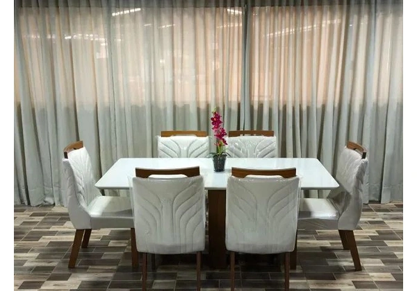 mesa de jantar luxo 6 cadeiras [verona]