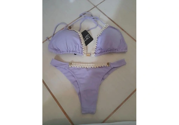 Biquinj cortininha Lilás