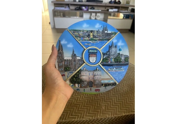 Conjunto 4 Pratos Decorativos de Parede Importado (países europeus)