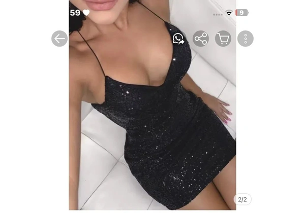 Vestido Paite Brilho costa nua