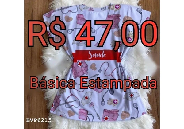 Camisa Básica Estampada