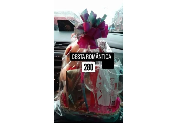Cesta romântica, cesta café da manhã, cesta com ursinho, cesta com caneca balão