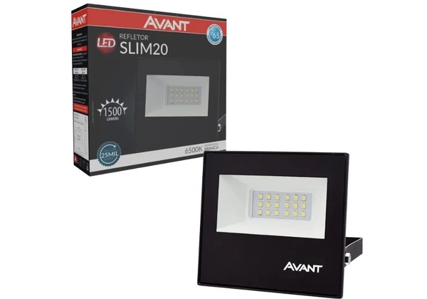 Refletor Slim Led 20W Avant Branco Frio