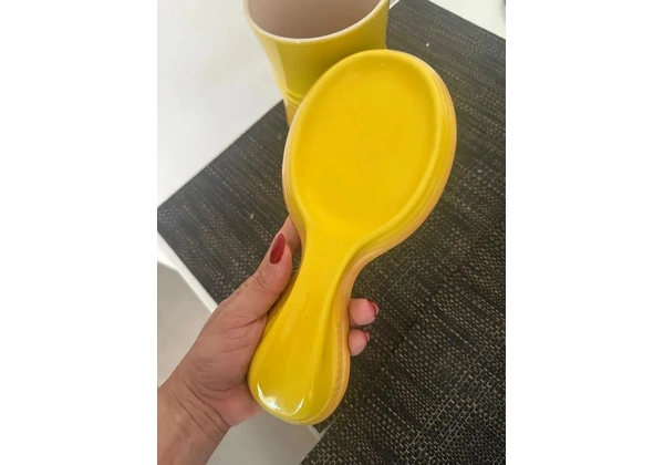 Porta utensílios + descanso de colher Le Creuset